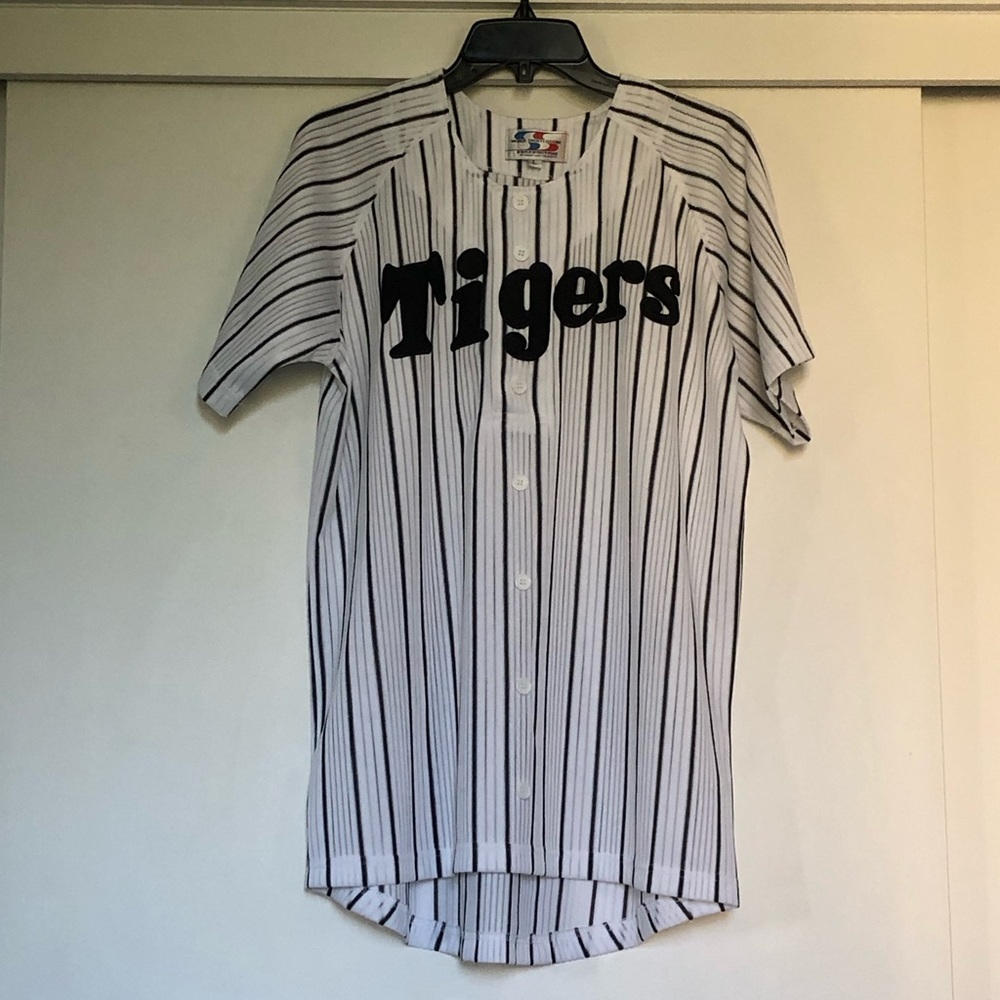Hanshin Tigers Baseball Jersey - White & Black